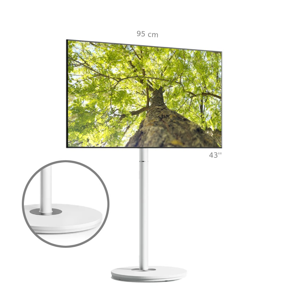 TV WaitShow 43 pouces socle blanc